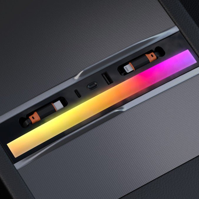 RGB USB Hub with Ambient Lighting for Model Y Juniper /3 Highland