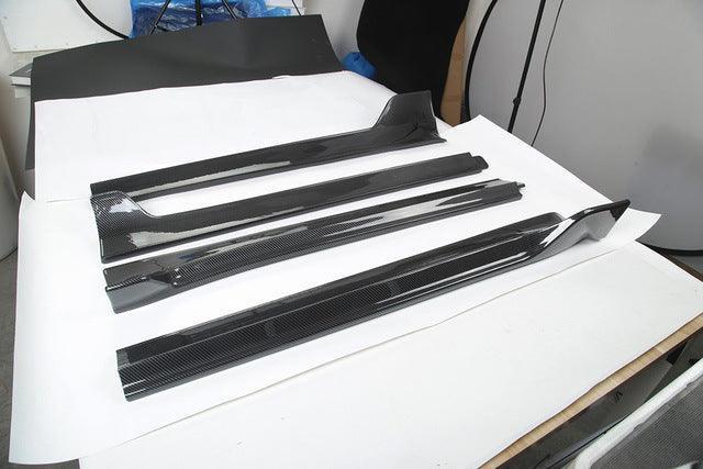 Side Skirts Diffusers For Model 3 Accessories (2017-2023) Glossy Carbon Fiber