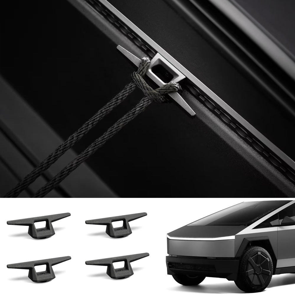 Rear Trunk Multi-Function L-Track Combination Equipment Kit for Cybertruck Cleat 4 PCS