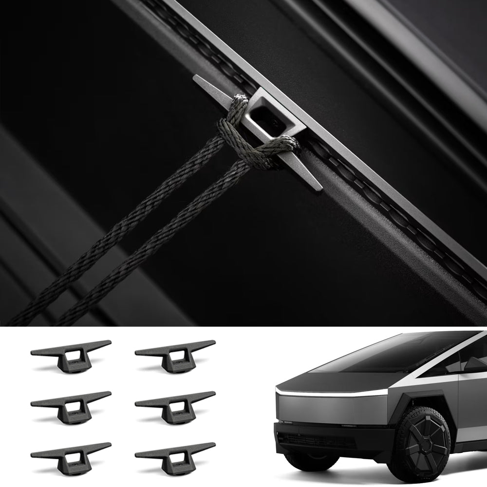 Rear Trunk Multi-Function L-Track Combination Equipment Kit for Cybertruck Cleat 6 PCS