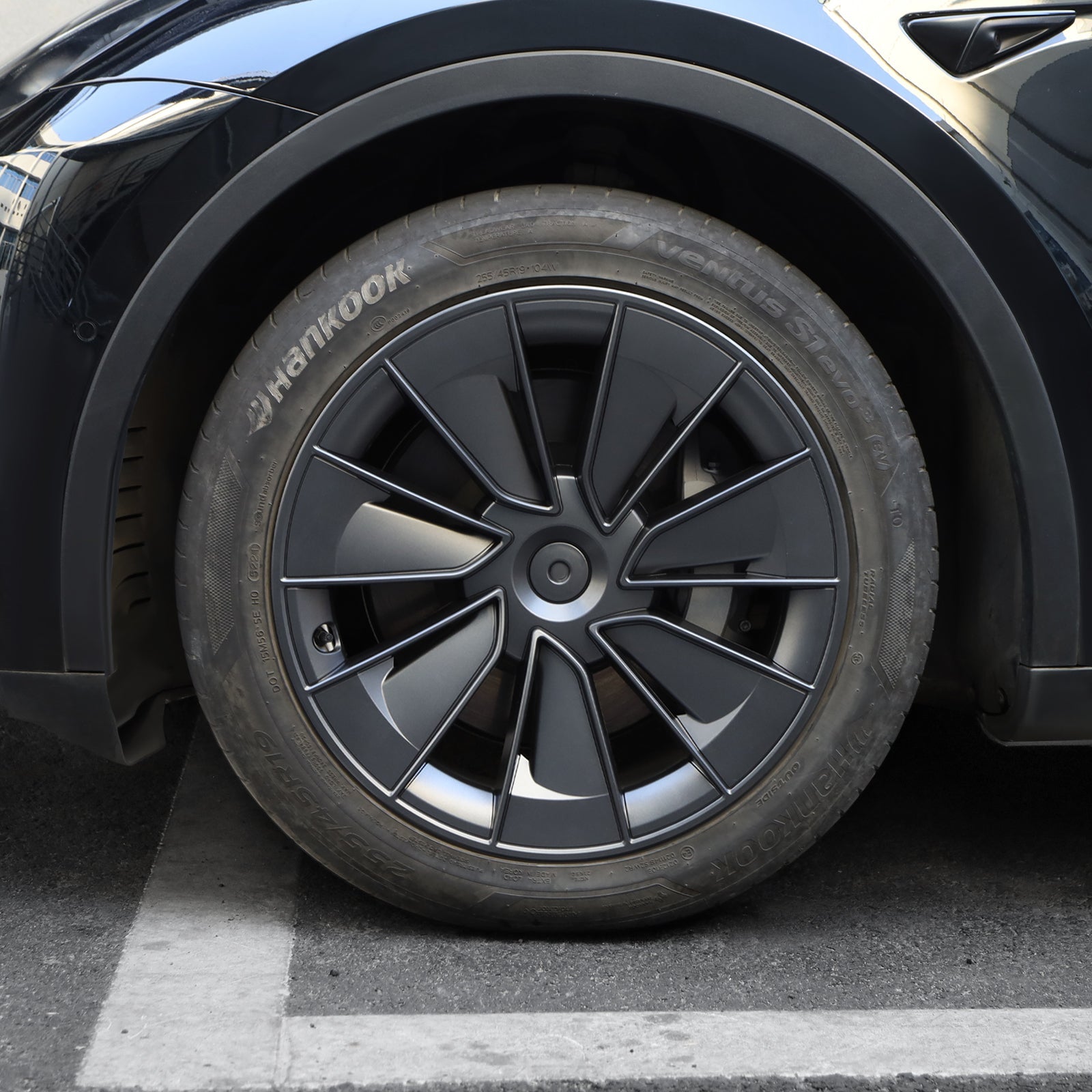 Model Y 19" Gemini Wheel Hubcaps (Set of 4) for Tesla Model Y - Inspired by Model 3 Highland Performance 20'' Forged Wheels Grey