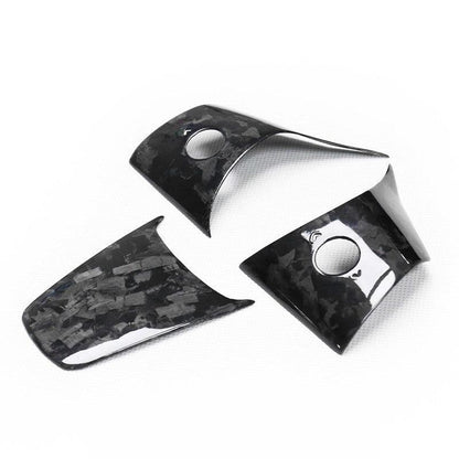 [Real Carbon Fiber] Steering Wheel Cover For Model 3/Y Accessories (2017-2023) Real Forged Carbon Fiber