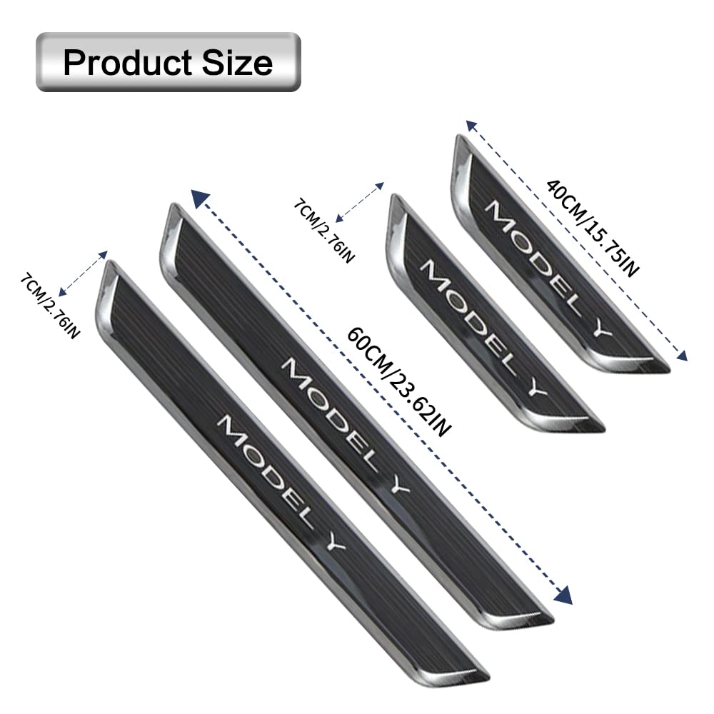 Illuminated Door Sill Protector for Tesla
