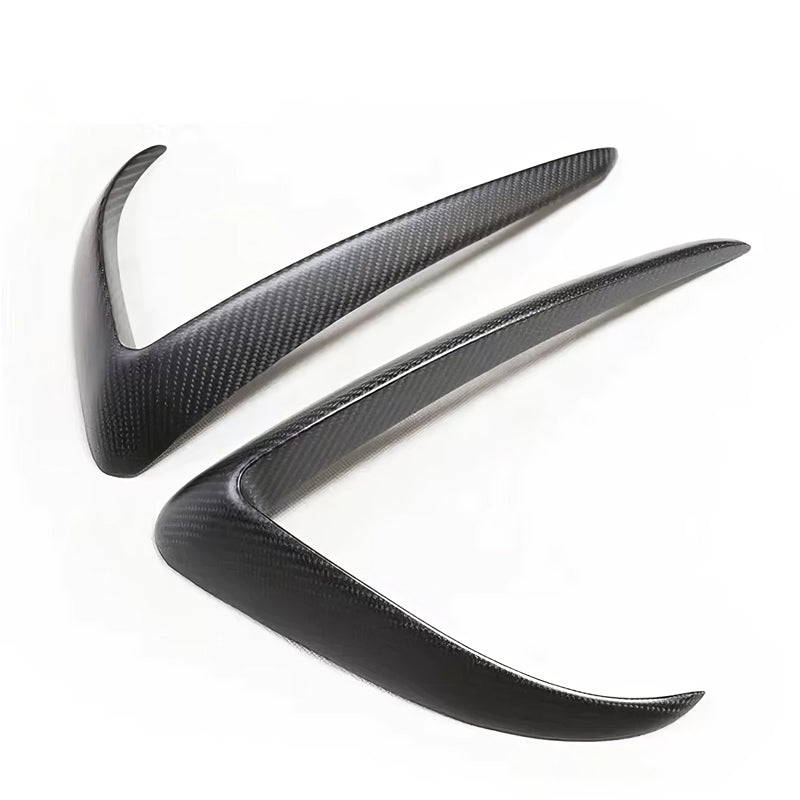 [Real Carbon Fiber] Fog Light Trim (2 Pcs) for Tesla Model X 2021+ Matte