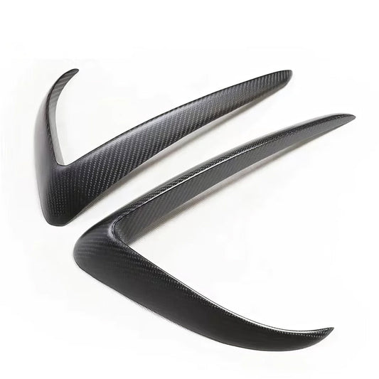 [Real Carbon Fiber] Fog Light Trim (2 Pcs) for Tesla Model X 2021+ Matte