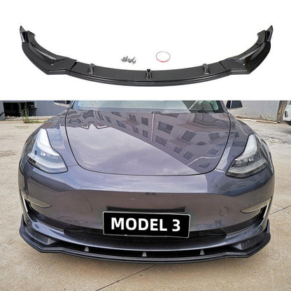 Front Bumper Lip Kit For Tesla Model 3 (2017-2023)