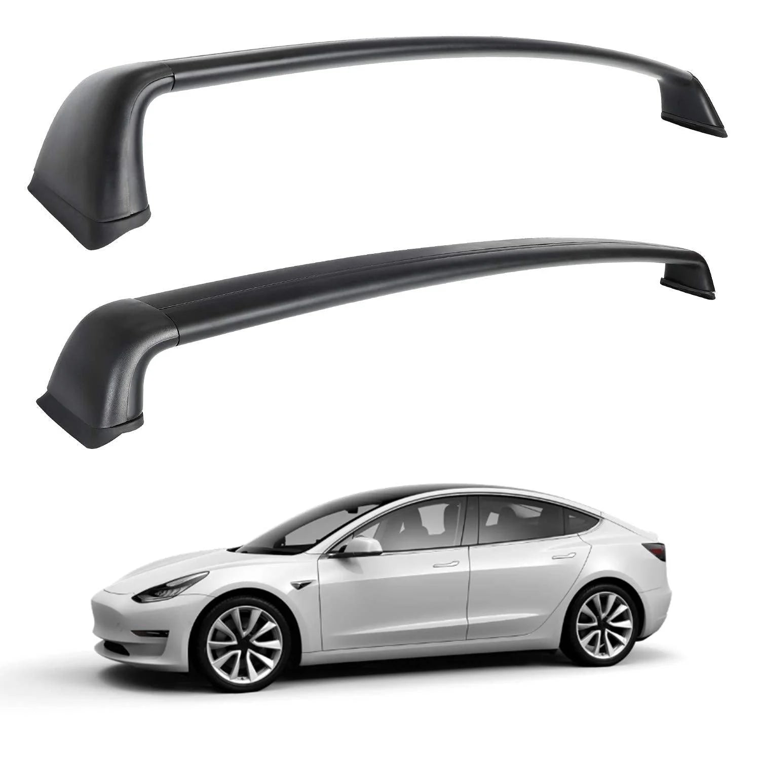 Model 3 & Model Y Aluminum Roof Rack Cargo Cross Bars (Set of 2) for Tesla(2017-2025)