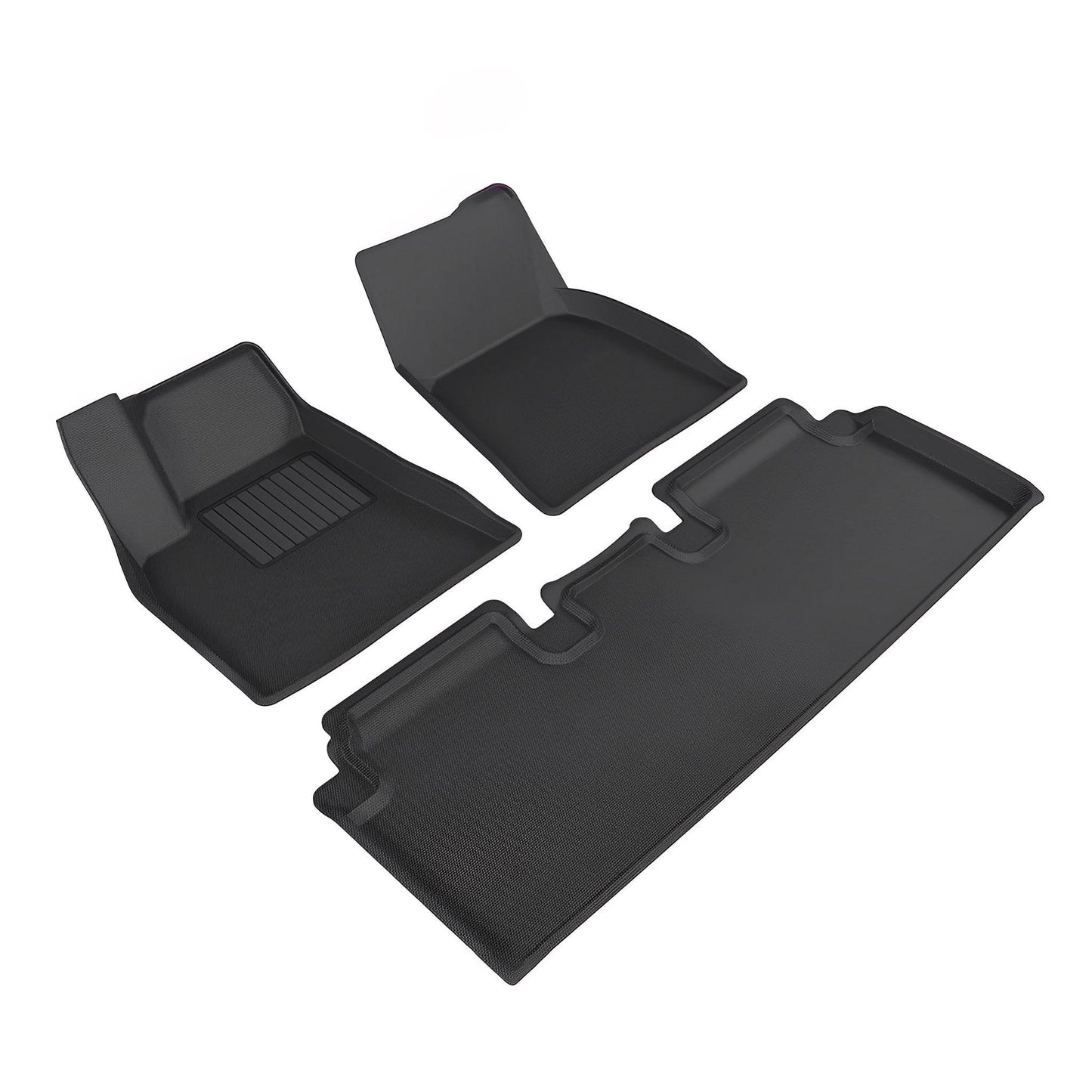 Model S Floor Mats And Liners 3D Lamination Cutting Cargo Liner for Tesla(2021-2024) Floor Mat (3 PCS)