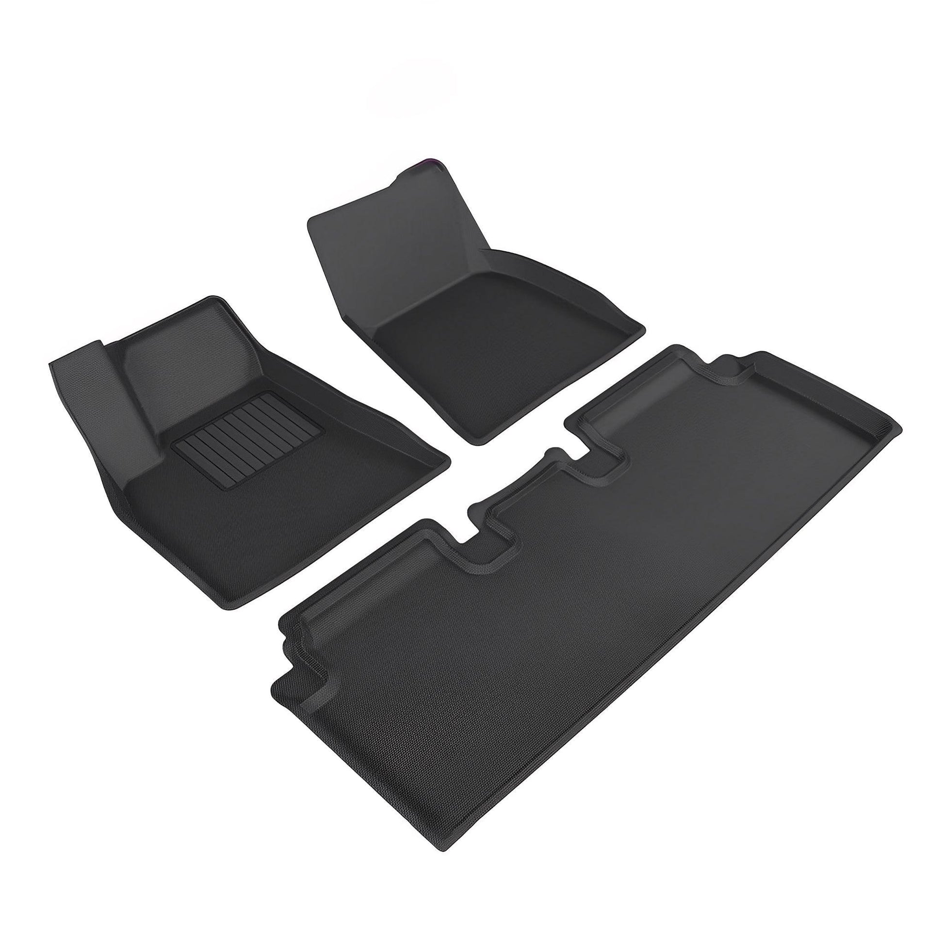 Model S Floor Mats And Liners 3D Lamination Cutting Cargo Liner for Tesla(2021-2024) Floor Mat (3 PCS)