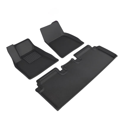 Model S Floor Mats And Liners 3D Lamination Cutting Cargo Liner for Tesla(2021-2024) Floor Mat (3 PCS)