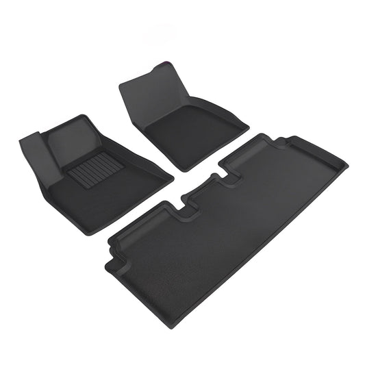 Model S Floor Mats And Liners 3D Lamination Cutting Cargo Liner for Tesla(2021-2024) Floor Mat (3 PCS)
