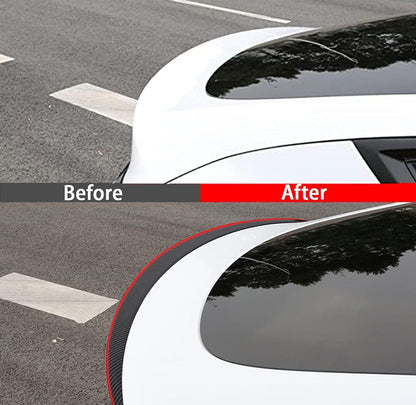 [Real Carbon Fiber] Spoiler Wing With Red Line for Tesla Model Y/3