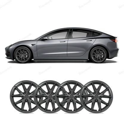 Model 3 18'' Aero Wheels Cover Hubcaps Replacement 4PCS for Tesla (2017-2023)