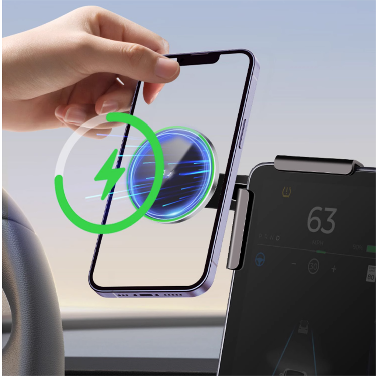 Model S/X MagSafe Solar Phone Holder For Tesla(2021-2023)