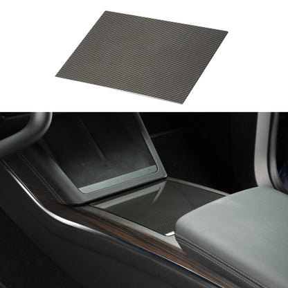 [Real Carbon Fiber] Center Console Trim Cover for Tesla Model S/X 2022+ Glossy Carbon Fiber
