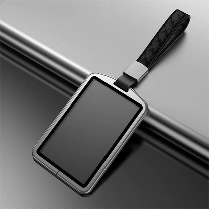 Aluminum Alloy Key Card Holder NFC Card Holder for Tesla Model 3/Y/X/S/CT Silver Rope