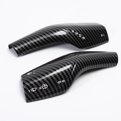 Turn Signal Stalk Covers for Model 3/Y (2017-2023) Glossy Carbon Fiber