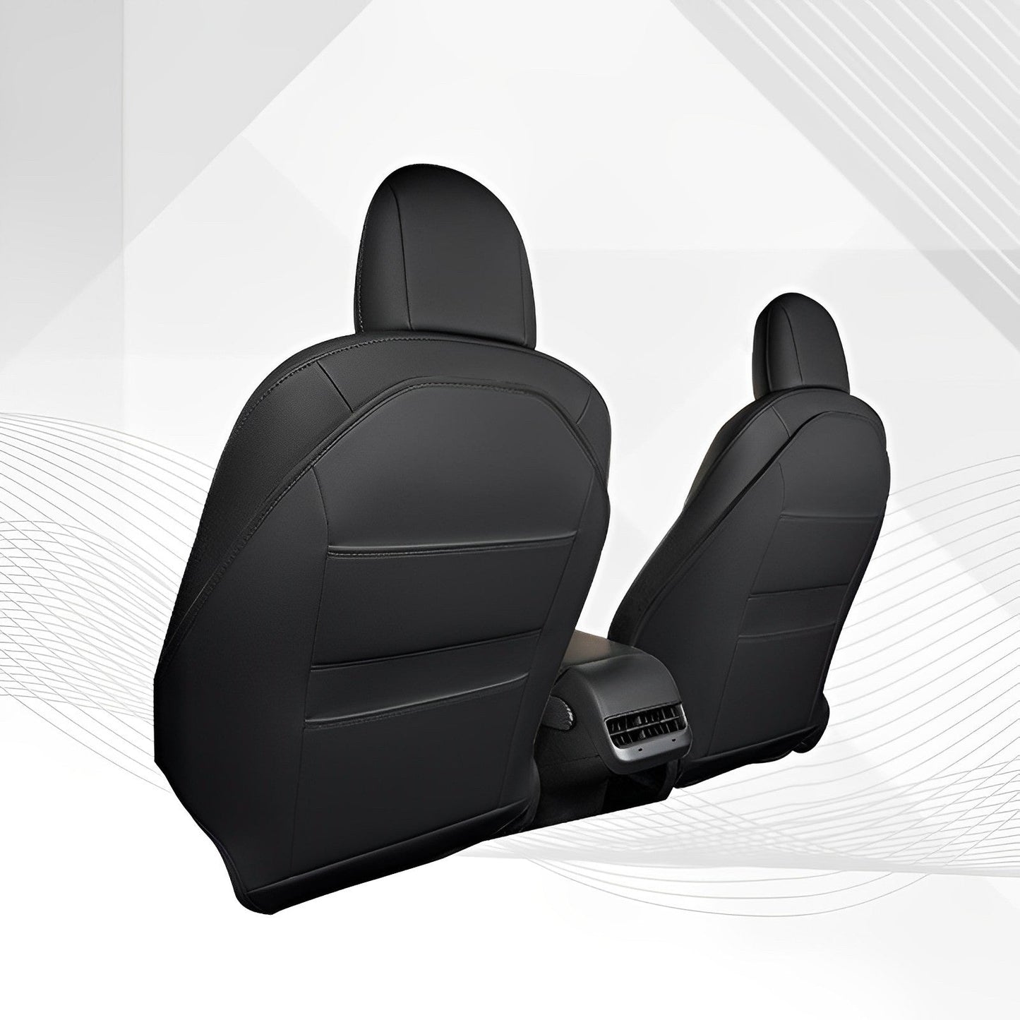 Model 3/Y Seat Kick Protection Cover - Seat Rear Side Cover (1 Pair) Full-Cover (1 Pair) Black