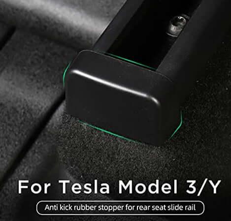 Anti-Kick Rear Seat Slide Rails Cover For Model 3/Y Accessories (2 pairs) (2017-2025)