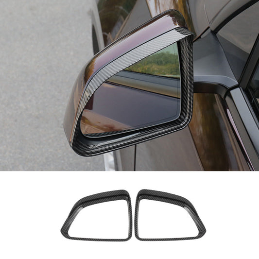 Rear View Mirrors Rain Guard (Carbon Fiber Pattern ABS) for Tesla Model 3/Y (2 Pcs) Model Y
