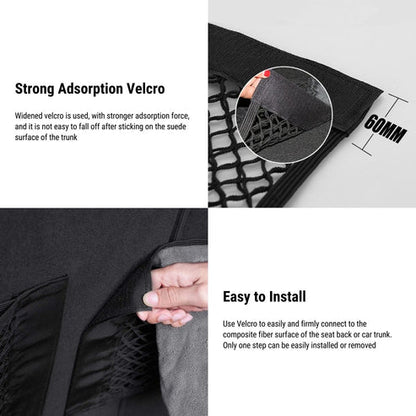 Trunk Mesh Cargo Net Storage Bag Fixed Net Bag For Tesla Model 3/Y/S/X