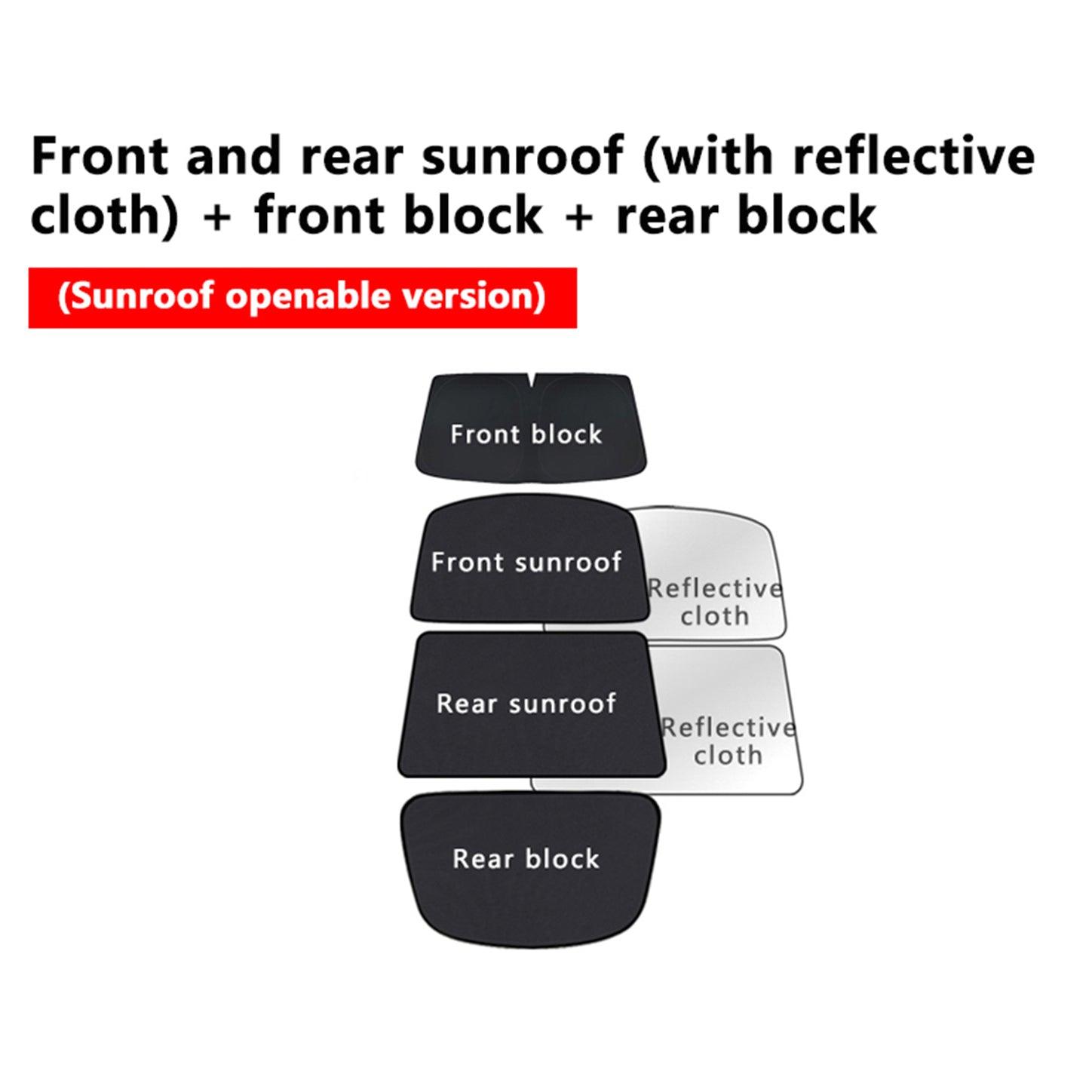 Openable Sunroofs and Panoramic Sunroofs Sunshades for Tesla Model S(2015-2024)