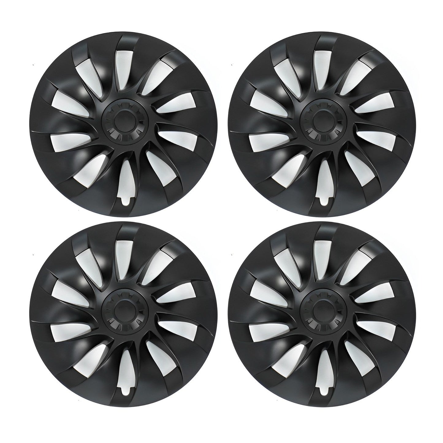 Model Y Uberturbine Style Wheel Hub Caps - Performance Wheel HubCaps (4 Pcs) Model Y 20" (4 Pcs) Matte Black