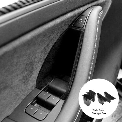 Interior Organizer Set for 2021-2024 Tesla Model Y Door Handle Storage Box (4 PCS)