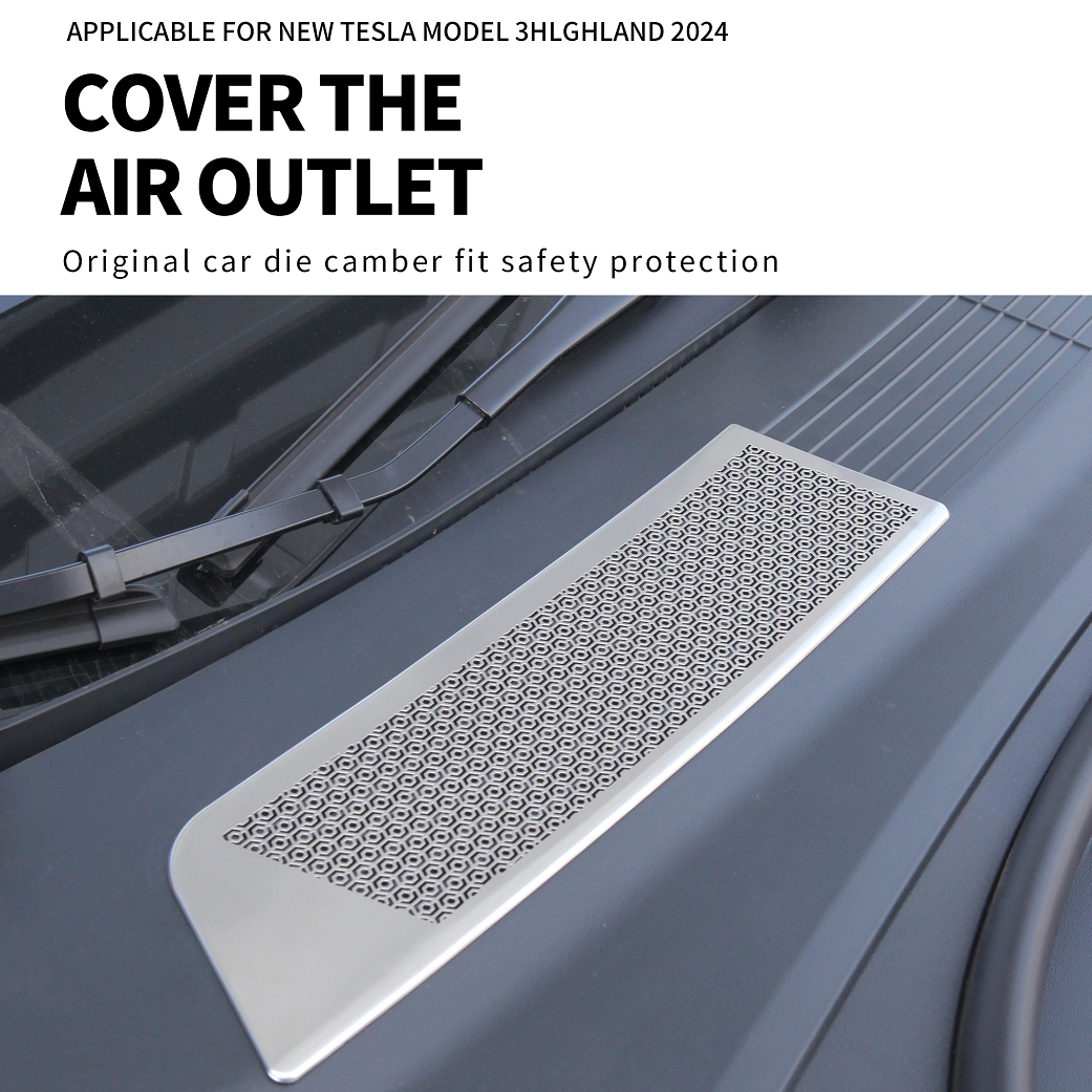 2024 Model 3 Highland Door Speaker Protective Cover Rear Exhaust Air Vent Protective Cover