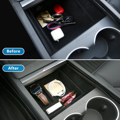 Center Front Storage Box for Tesla Model Y Juniper 2025+