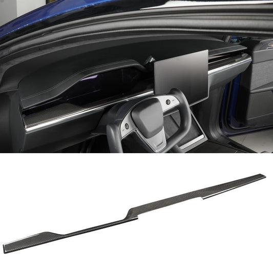 [Real Carbon Fiber] Dashboard Covers for Model S/X 2022+ Glossy Carbon Fiber