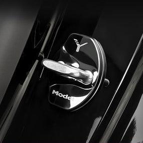 Model 3/Y Door Latch Lock Covers CF Coated (Set Of 4) Model Y Black Titanium