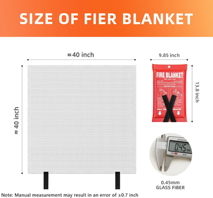 Car Emergency Fire Blanket Fire Extinguisher Blanket for EV and Tesla