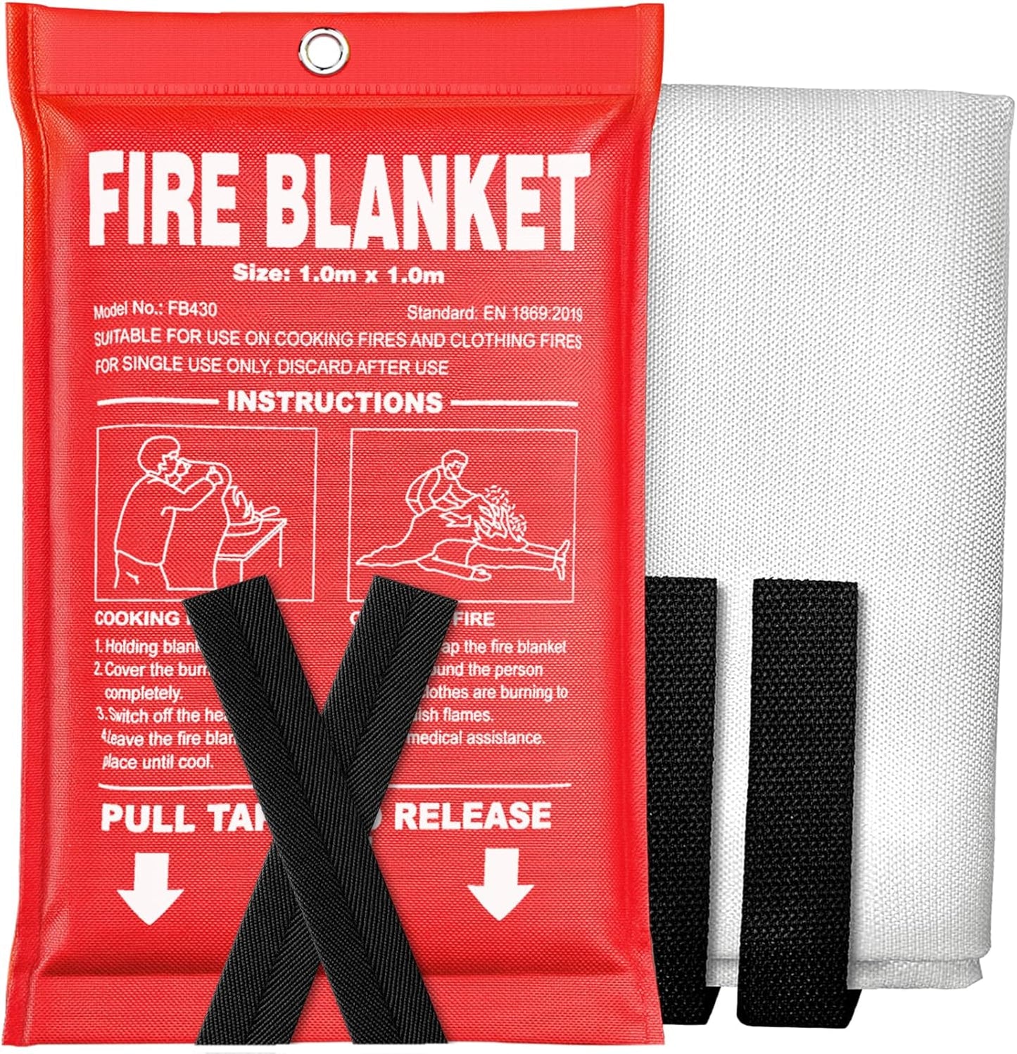 Car Emergency Fire Blanket Fire Extinguisher Blanket for EV and Tesla 1
