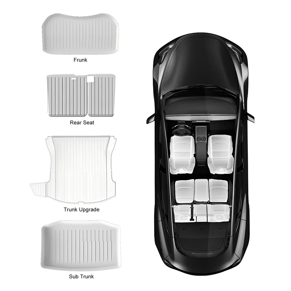 TPE Frunk & Trunk Cover for Tesla Model 3/Y ( 2017-2023) 2017-2023 Model 3 A set (upgrade version)