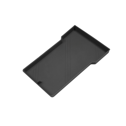 Silicone Console Armrest Box Lower Storage Tray for Tesla Model Y Juniper 2025+ 1 Pc (Armrest Box) Black