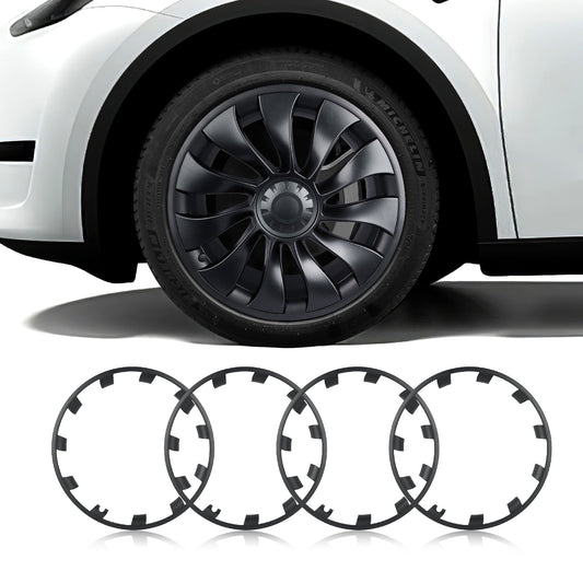 Model Y Rim Protector for 21'' Uberturbine and 20'' Induction Wheel Ultimate Protection Refreshed Wheels(4 Pack) MY 21'' Uberturbine Wheel Carbon Grey Standard (4 Pack)