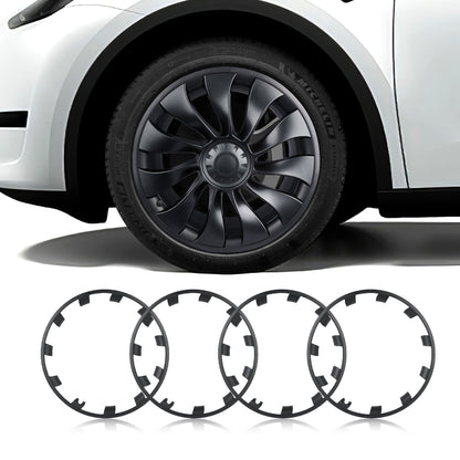 Rim Protector For Tesla Model Y MY 21'' Uberturbine Wheel Carbon Grey Standard Set (4 Pack)