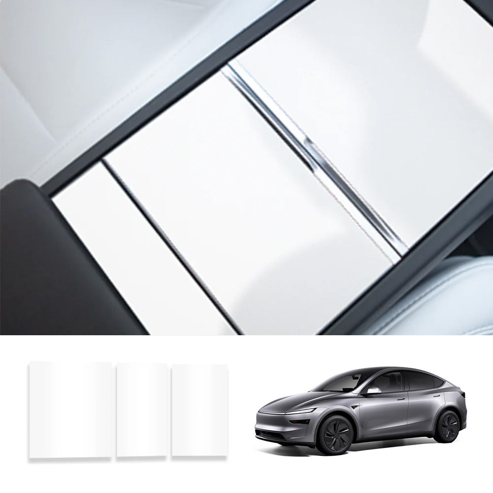 Center Console Protector Sticker Cover for Tesla Model Y Juniper 2025+ Glossy White