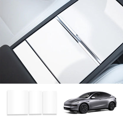 Center Console Protector Sticker Cover for Tesla Model Y Juniper 2025+ Glossy White