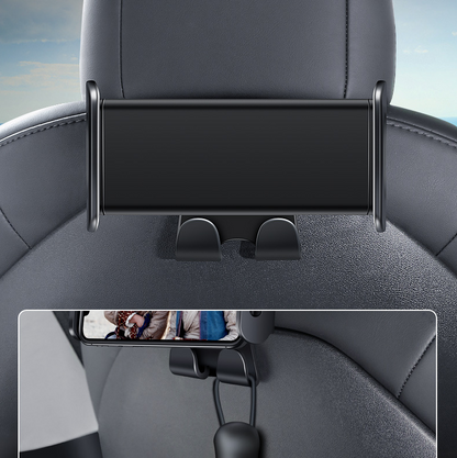 Model 3/Y Back Seat Pad & Phone Mount (360 Degree Tablet Support) for Tesla Black
