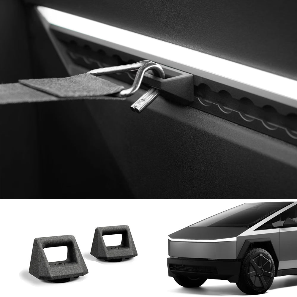 Rear Trunk Multi-Function L-Track Combination Equipment Kit for Cybertruck Hook 2 PCS