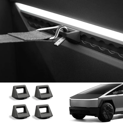Rear Trunk Multi-Function L-Track Combination Equipment Kit for Cybertruck Hook 4 PCS