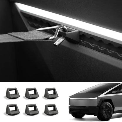 Rear Trunk Multi-Function L-Track Combination Equipment Kit for Cybertruck Hook 6 PCS