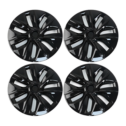 Model Y 19'' Gemini Wheels Cover Hubcaps Replacement 4PCS for Tesla (2020-2024) Original Glossy Black