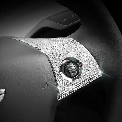 Crystal Diamond Bling Accessories Cover Trim For Tesla Model 3/Y