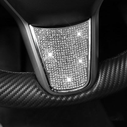 Crystal Diamond Bling Accessories Cover Trim For Tesla Model 3/Y