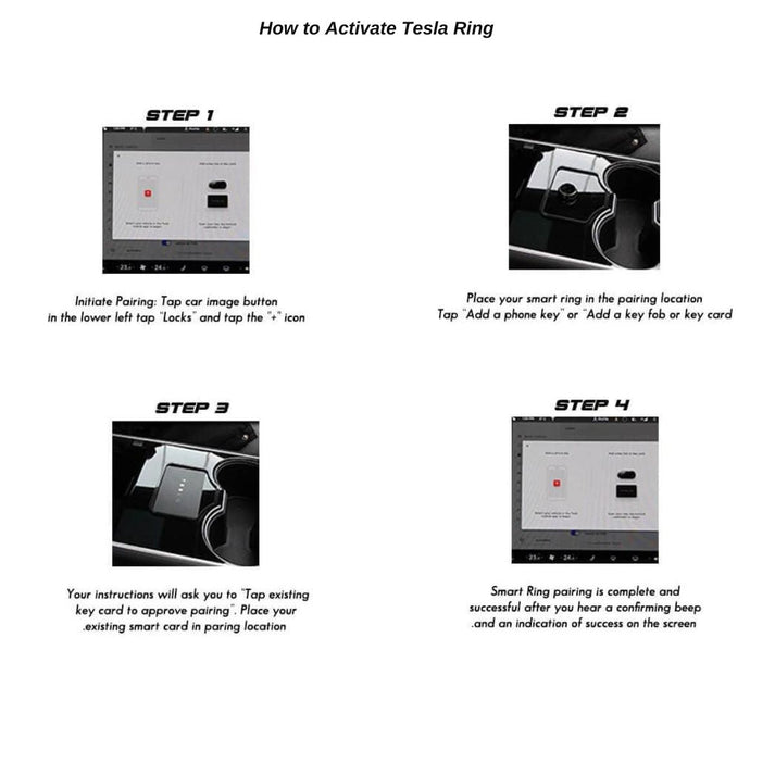 Smart Key Ring for Tesla Model 3 / Y / S / X / Cybertruck