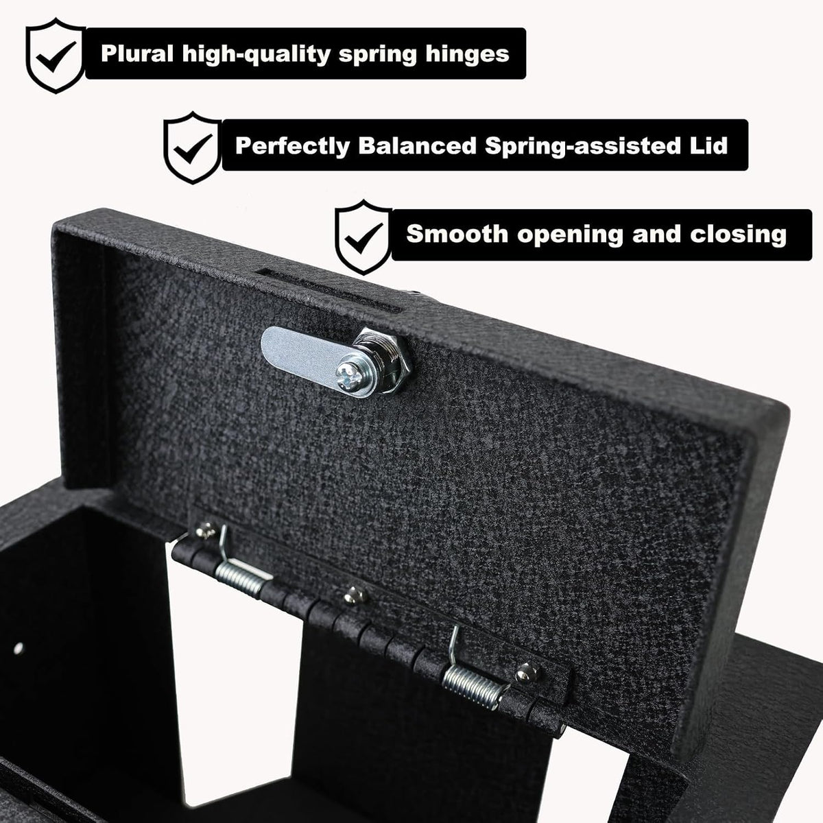 Center Console Security Safe LockBox Storage for Tesla Model Y 2020-2024
