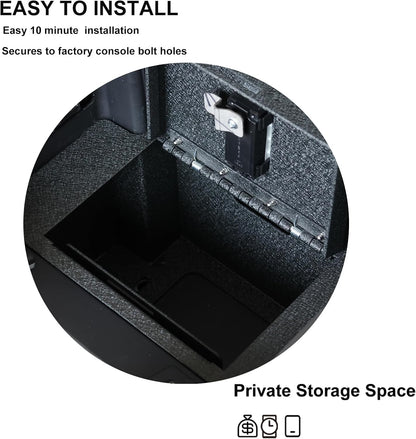 Center Console Security Safe LockBox Storage for Tesla Model Y 2020-2024